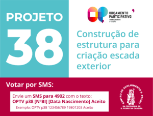 Read more about the article A partir de hoje, vote no Projeto 38!